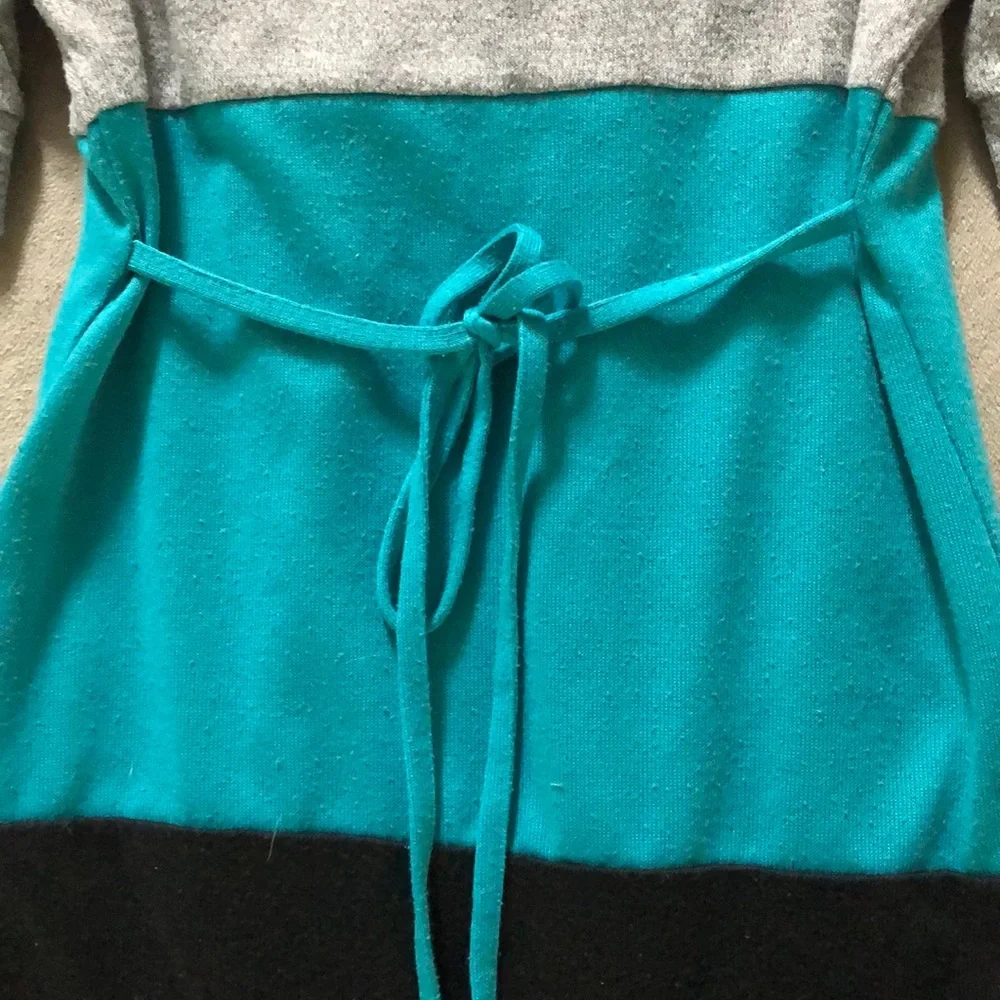 My Michelle Dress Girls Size 8‎ Gray Teal Blue Black